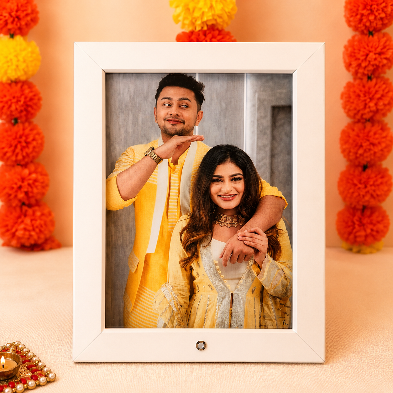 Custom Voice Photo Frame Rakhi Hamper