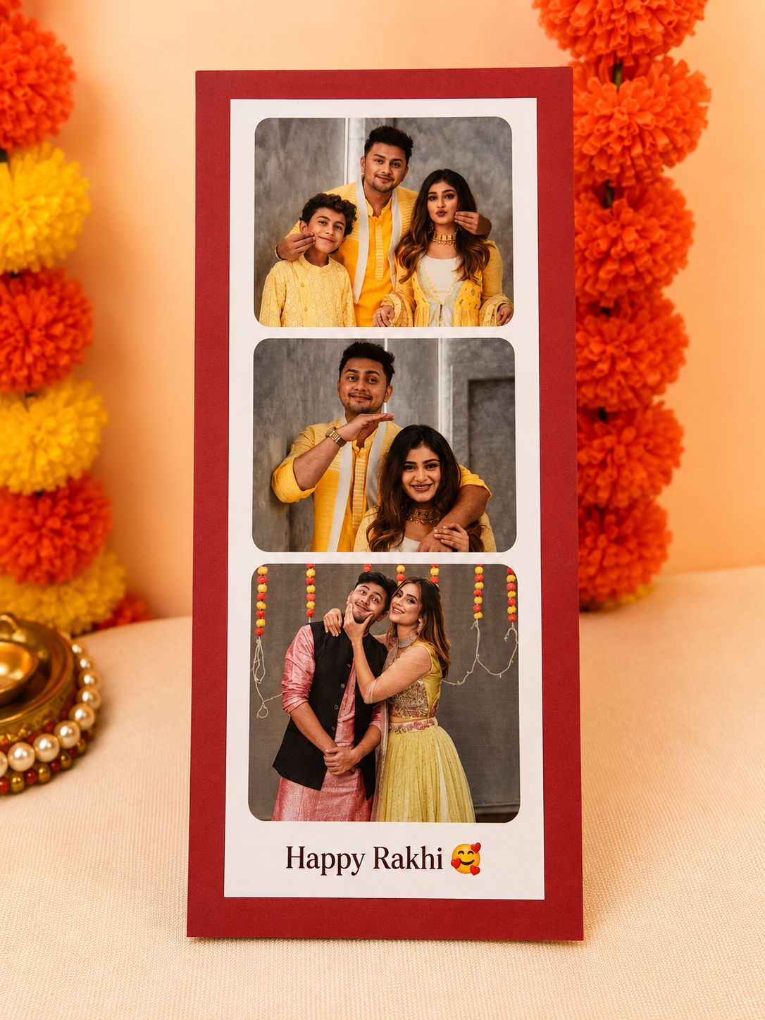 Custom Voice Photo Frame Rakhi Hamper